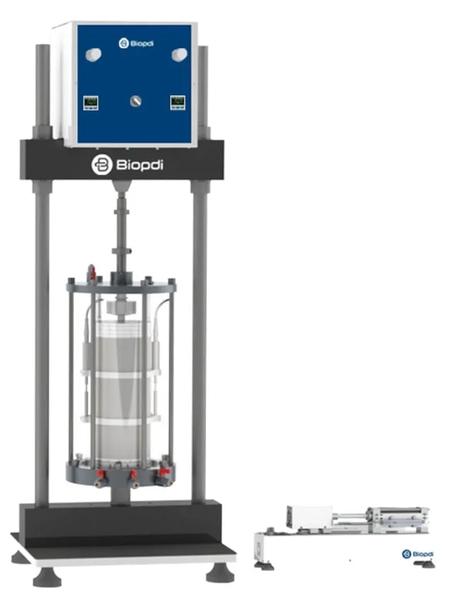 Prensa ensaio triaxial dinâmico