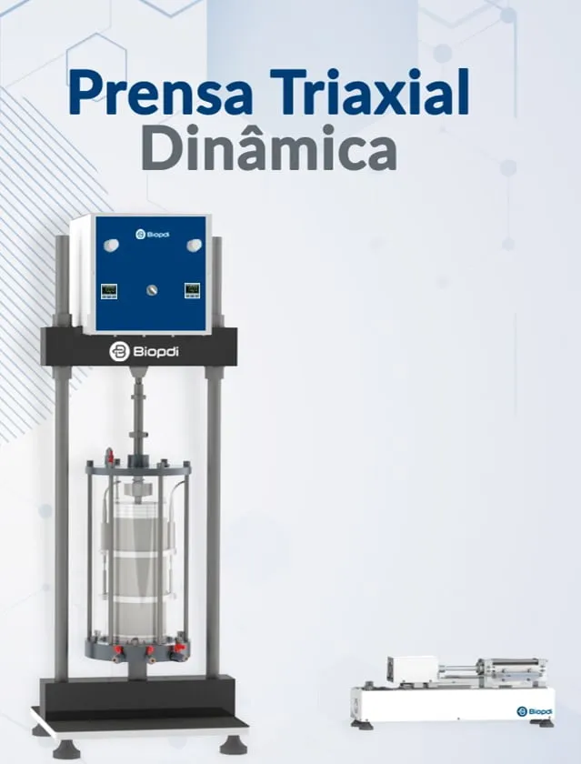 Prensa para ensaio triaxial dinâmico