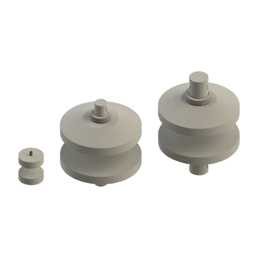 Pratos de compressão Biopdi nas capacidades de 1 kN, 50 kN e 300 kN