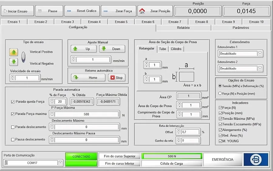 Software - configurações