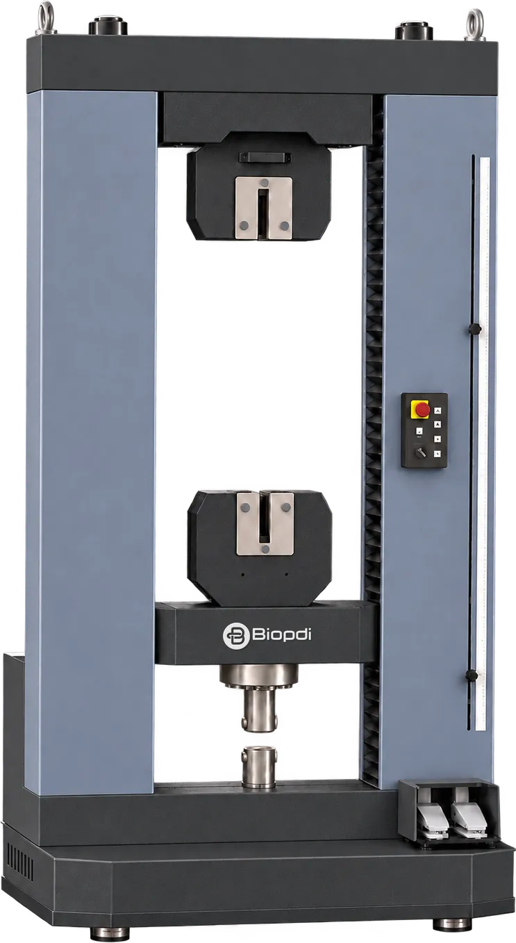 Máquina universal de ensaios Biopdi MBIOII-600-M2 autoportante de 600 kN